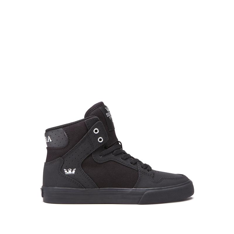 Buty Supra VAIDER - Sneakersy Wysokie Dziecięce - Czarne (WBUX-98640)